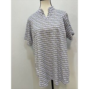 Bermuda Sands V Neck  golf shirt pinups wicking stretch Size‎ L
